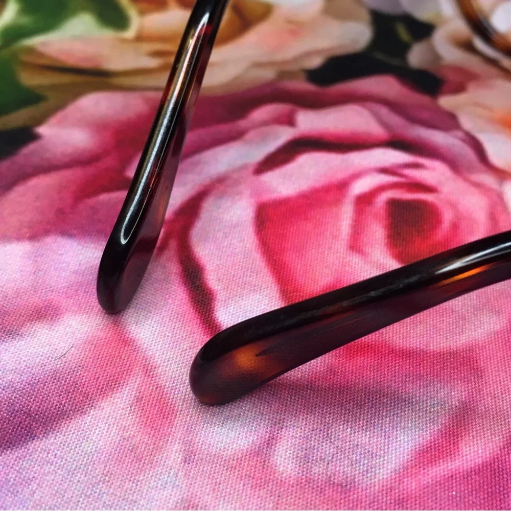 CELINE Two dots round Orange & Black tortoise acetate frames CL41461 F 086 145